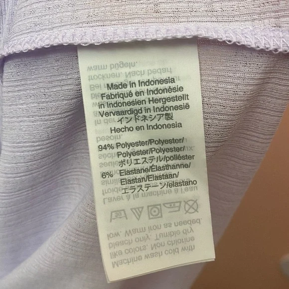 Madewell XL Lavender Scalloped Shirt - Picture 6 of 6